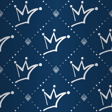 corona, vektör çizim ile Seamless modeli