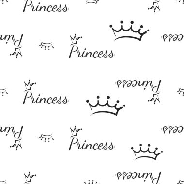 corona, vektör çizim ile Seamless modeli