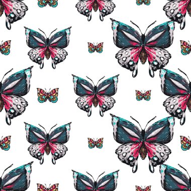 böcekler, vektör çizim ile beyaz arka plan