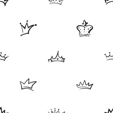 corona, vektör çizim ile Seamless modeli