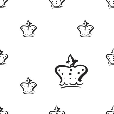 corona, vektör çizim ile Seamless modeli