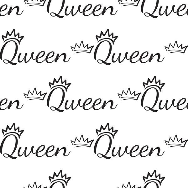 бесшовный рисунок с короной, векторная иллюстрация
