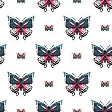 böcekler, vektör çizim ile beyaz arka plan