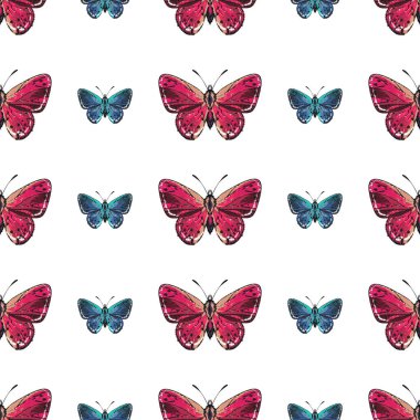 böcekler, vektör çizim ile beyaz arka plan