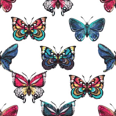 böcekler, vektör çizim ile beyaz arka plan