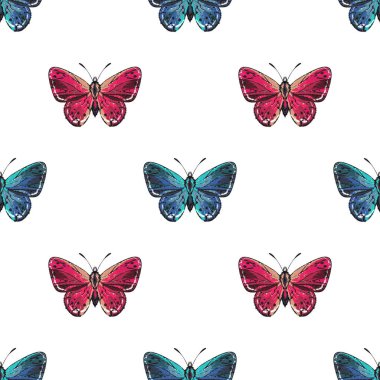 böcekler, vektör çizim ile beyaz arka plan