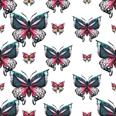 böcekler, vektör çizim ile beyaz arka plan