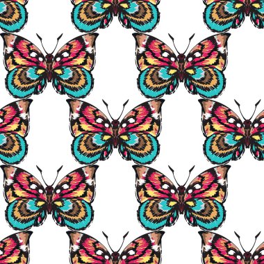 böcekler, vektör çizim ile beyaz arka plan