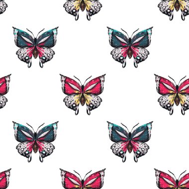 böcekler, vektör çizim ile beyaz arka plan