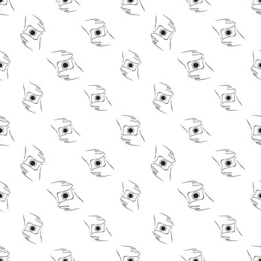 Sembol desen arka planda fotoğraf, vektör çizim