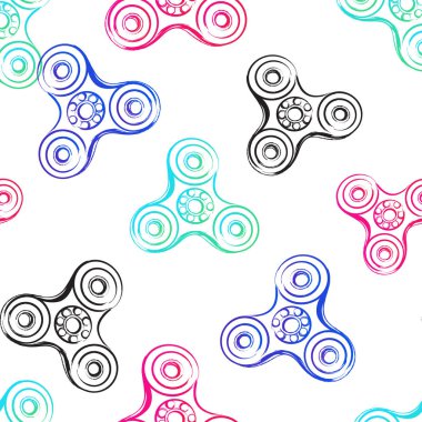 vektör topluca spinners çizim