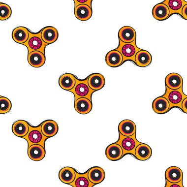 vektör topluca spinners çizim