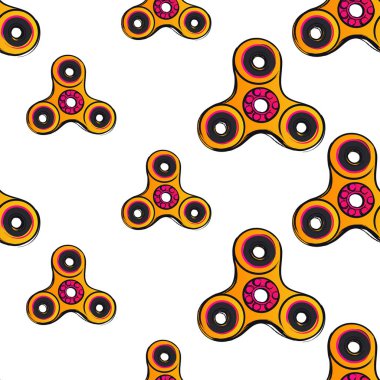 vektör topluca spinners çizim