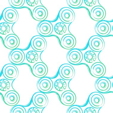 vektör topluca spinners çizim