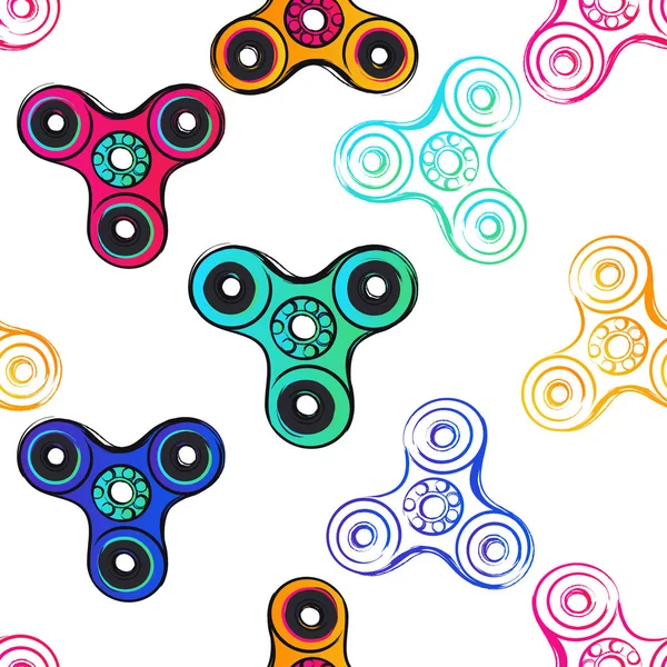 Vector Fidget Spinners Ilustración — Vector de stock