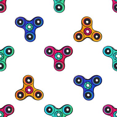 vektör topluca spinners çizim