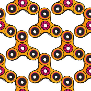 vektör topluca spinners çizim