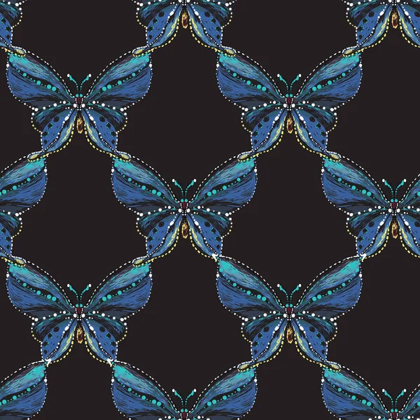 böcekler, vektör çizim ile siyah arka plan