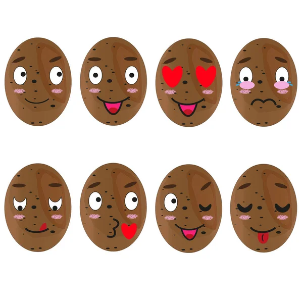 Patates deseni herhangi bir arzu ve hedefiniz için kullanılabilir; çıkartma, çıkartma, maske ya da tişört deseni olarak ya da tek başına bir logo olarak kullanılabilir..