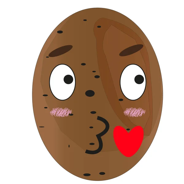 Patates deseni herhangi bir arzu ve hedefiniz için kullanılabilir; çıkartma, çıkartma, maske ya da tişört deseni olarak ya da tek başına bir logo olarak kullanılabilir..