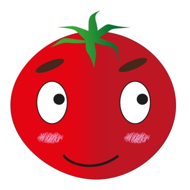 Domates deseni herhangi bir arzu ve hedefiniz için kullanılabilir; çıkartma, çıkartma, maske ya da tişört deseni ya da tek başına bir logo olarak kullanılabilir..