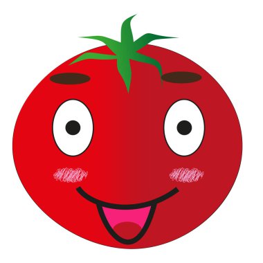 Domates deseni herhangi bir arzu ve hedefiniz için kullanılabilir; çıkartma, çıkartma, maske ya da tişört deseni ya da tek başına bir logo olarak kullanılabilir..