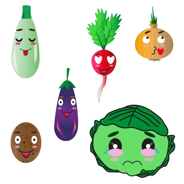 farklı sebzeler, yaratıcılarınız için mini set. Çocuk kitapları, çıkartmaları vs. için çizimler olarak kullanılabilir.