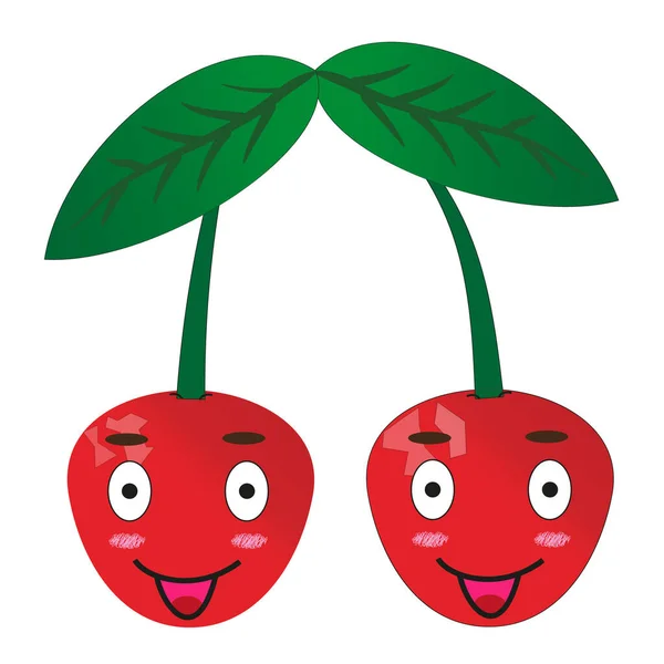 Şirin vişne çıkartmaları. Kapaklara veya diğer yerlere yazdırmak için.