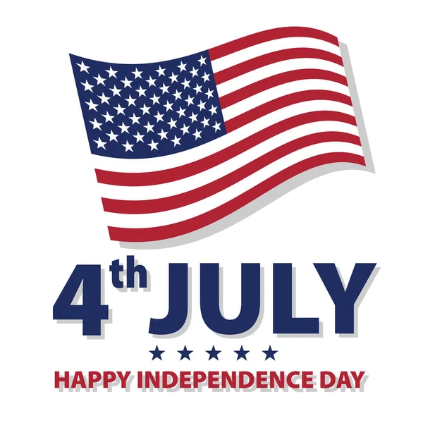 ABD 'nin 4 Temmuz Bağımsızlık Günü. Poster, pankart, kart. Vektör illüstrasyonu