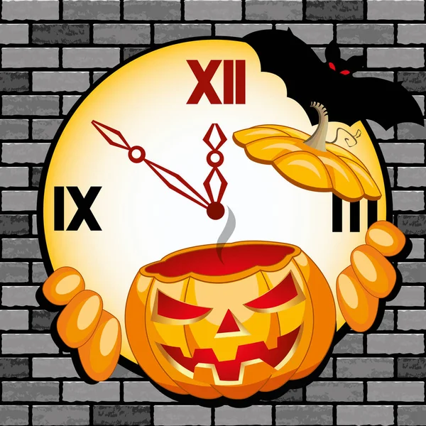 Cadılar Bayramı afişi, afişi, geçmişi. Vektör illüstrasyonu