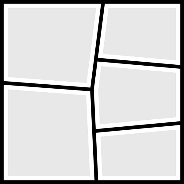 Kolaj çerçevesi. Vektör illüstrasyonu