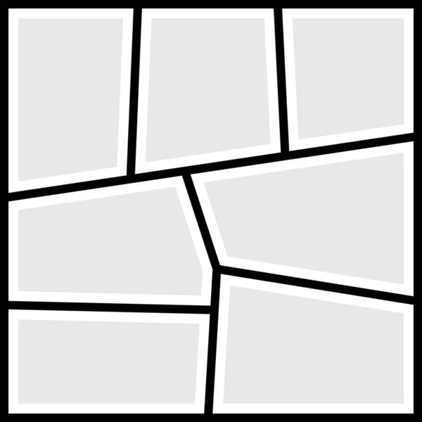 Kolaj çerçevesi. Vektör illüstrasyonu