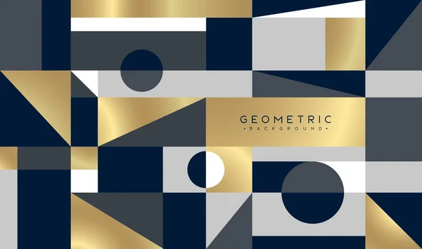 Abstrakter Hintergrund Mit Geometrischen Figuren Elegantes Design Mit Blauen Weißen — Stockvektor
