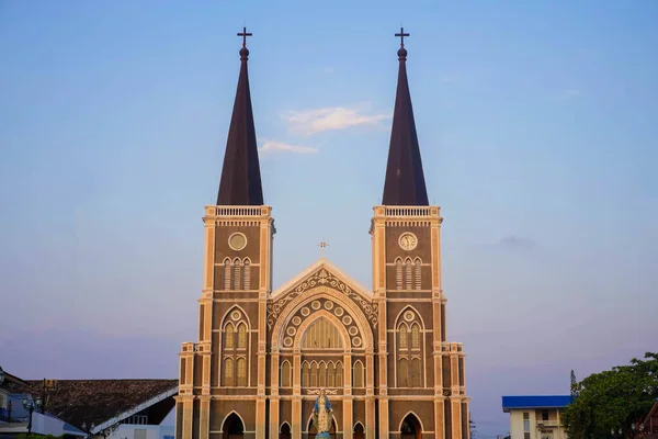 Chantaburi Thailand August 2020 Собор Непорочного Зачаття Католицька Церква Розташована — стокове фото