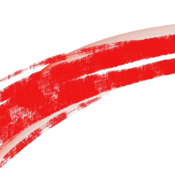 Red-white background. Red line on white. Abstraction