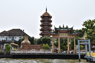 BANGKOK, THAILAND 19 Mart 2019 Bangkok 'taki Chee Chin Khor Tapınağı
