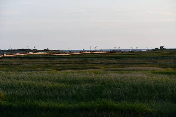 St. Peter rıhtımında Akşam güneşinin altında