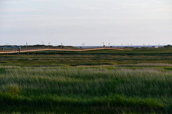 St. Peter rıhtımında Akşam güneşinin altında