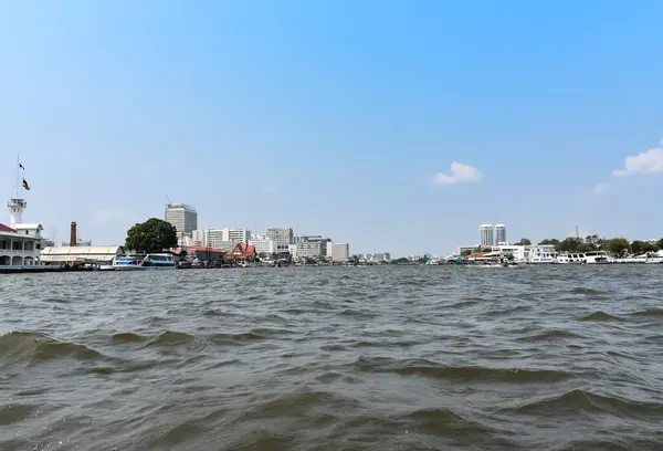 Barco Por Río Mae Nam Chao Phraya Bangkok — Foto de Stock