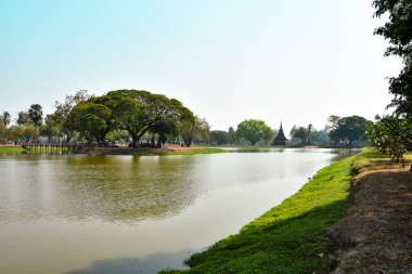Tayland 'daki Sukhothai Tarihi Parkı' nda.