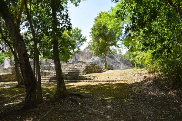 Ruinas Mayas Sitio Becan — Foto de Stock