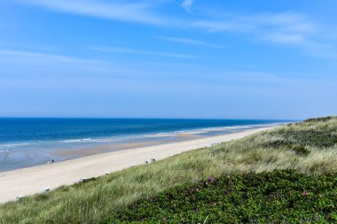 Sylt adasında kumsal ve deniz manzarası