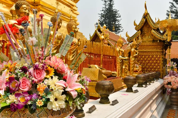 Στην Τοποθεσία Του Ναού Wat Phra Που Doi Suthep — Φωτογραφία Αρχείου
