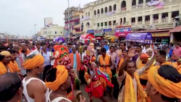 Puri Odisha India Septiembre 2019 Devotos Templo Shri Jagannath Cantan — Vídeos de Stock