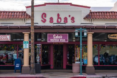 Chandler, Arizona - 3 Aralık 2019: Saba 's Western Wear 1927' de kuruldu ve hala Saba ailesi tarafından işletilmektedir..