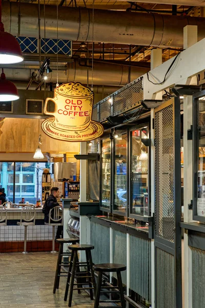 Philadelphia Feb 2020 Old City Coffee Reading Terminal Market — Stock Photo, Image