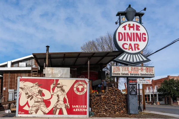 Willcox Nov 2019 Big Tex Bar Que Maley Street Open — Stock Photo, Image