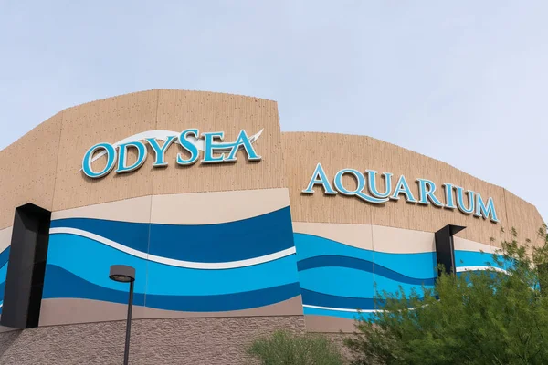 Scottsdale, AZ - 2 Aralık 2019: OdySea Acquarium, ABD 'nin güneybatısındaki en büyük akvaryum..