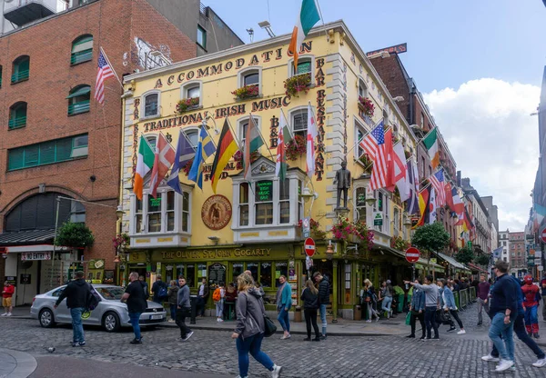 Oliver John Gogarty Pub Temple Bar Dublin Irlandia Popularne Miejsce — Zdjęcie stockowe