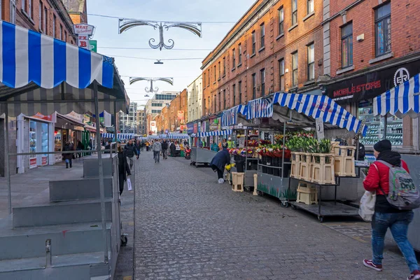 Moore Street Markt Dublin Irland Ein Siebentägiger Obst Und Fischmarkt — Stockfoto
